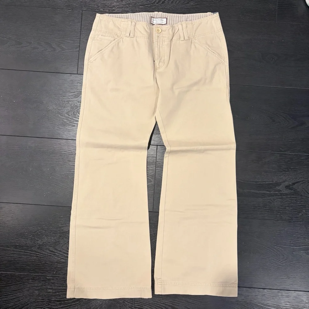 Abercrombie & Fitch Beige Boot Cut Pants - Picture 1 of 5